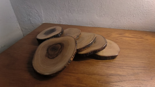 Wooden coasters set of 6